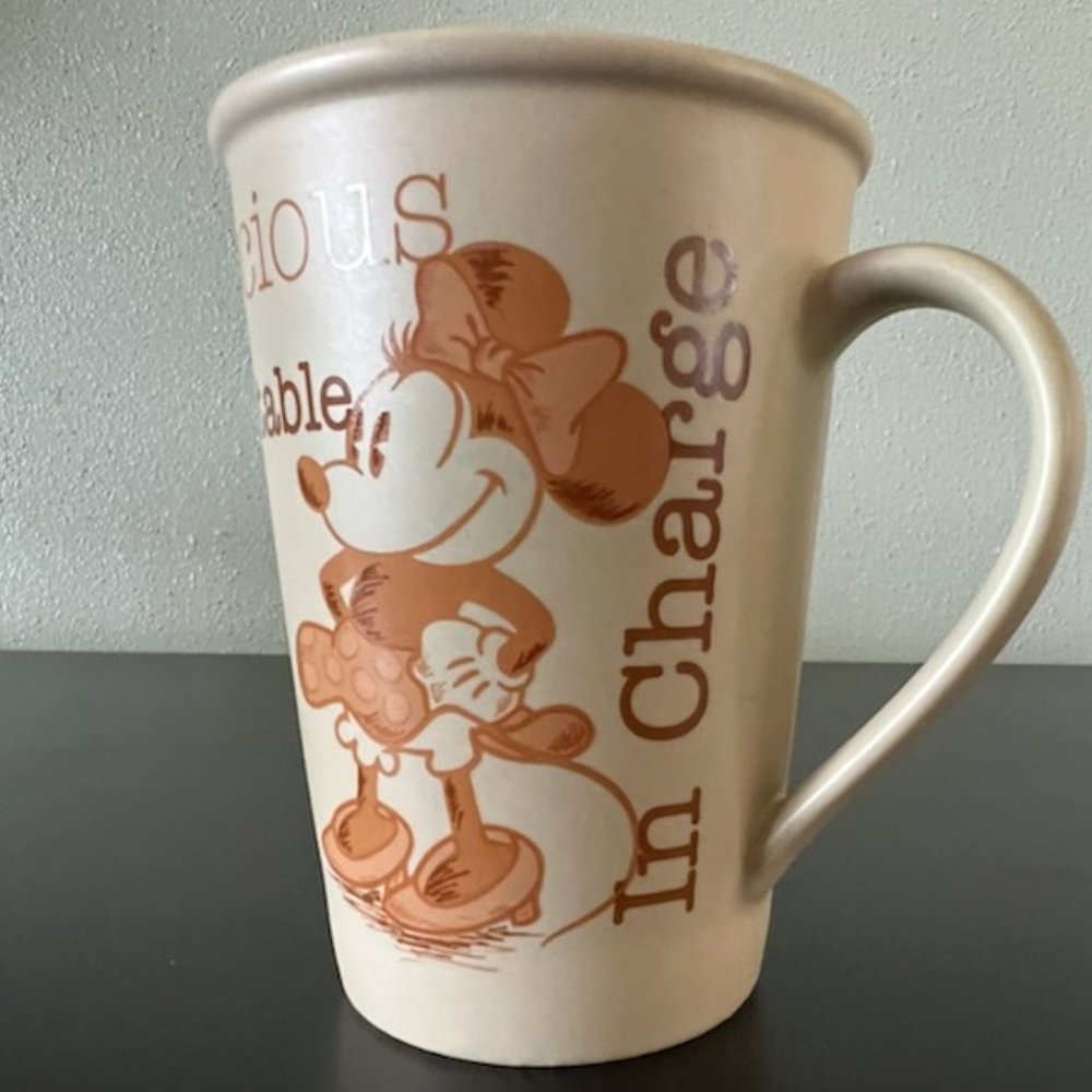Disney Parks Minnie Mouse Sepia Mug Sweet Sassy In Charge 12oz Coffee Cup WDW